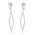 1.30 ct Round Cut Diamond Chandelier Earrings in 14 kt White Gold 1.30 ct Round Cut Diamond Chandelier Earrings in 14 kt White Gold